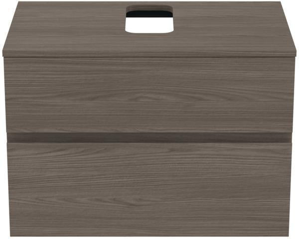 Ideal Standard Finesse Waschtischunterschrank 802 mm, 2 Auszüge, Greige matt, wandhängend