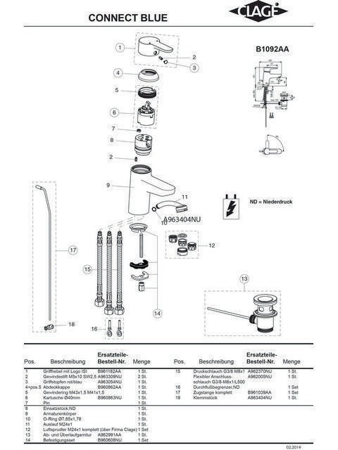 Ideal Standard Hebelgriff D40 CONNECT in Chrom – Ersatzgriff für Armaturen