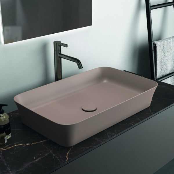 IDEAL STANDARD Ipalyss Schale 650x400x120 mm Seidenweiß – Aufsatzwaschtisch ohne Hahnloch & Überlauf