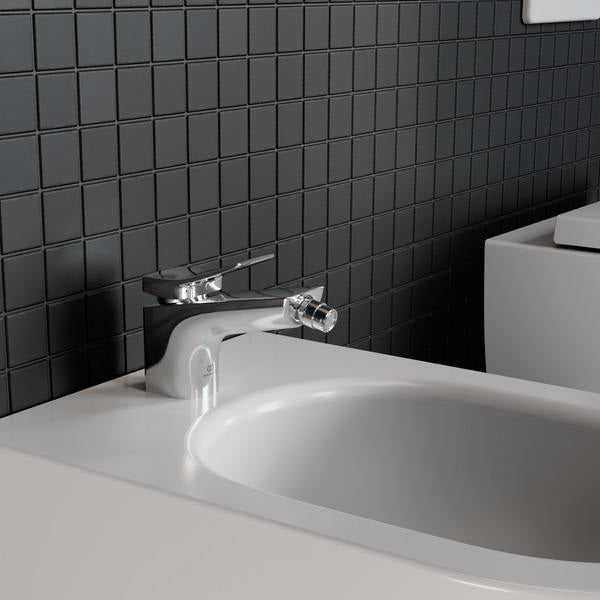 Ideal Standard Bidetarmatur Conca 133 mm mit Ablaufgarnitur Brushed Gold