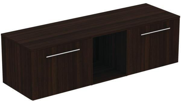 Ideal Standard i.life B Möbel-Set 160 cm – 2 Auszüge, 1 offenes Fach, Chrom/Weiß matt