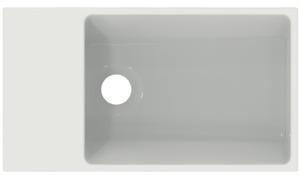 Ideal Standard Handwaschbecken Extra 450x250x150mm, geschliffen, ohne Hahnloch, mit Überlauf, weiß