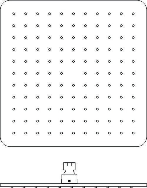 IDEAL STANDARD Idealrain Cube Regenbrause 300x300 mm Chrom – Quadratische Kopfbrause mit Antikalk