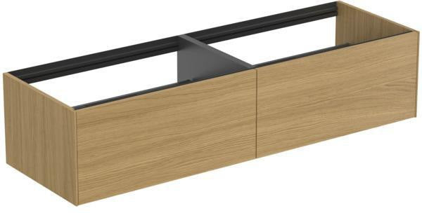 Ideal Standard WT-Unterschrank Conca, 2 Auszüge, ohne Platte, 1585 mm, Anthrazit