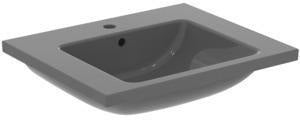 Ideal Standard i.life B Möbelwaschtisch 610 mm Weiß mit Überlauf und 1 Hahnloch