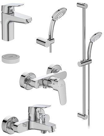 Ideal Standard Ceraflex Armaturen-Bundle Chrom – Komplettpaket für Bad & Dusche