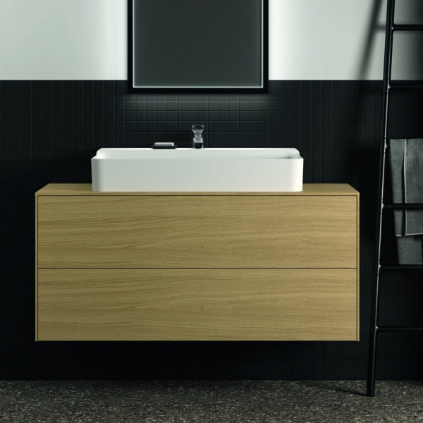 Ideal Standard Conca Waschtischunterschrank 1202 mm, 2 Auszüge, Push-Open, Weiß – Wandhängend