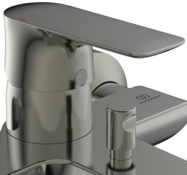 Ideal Standard Connect Air Badearmatur Aufputz mit Handbrause-Set 174mm Chrom