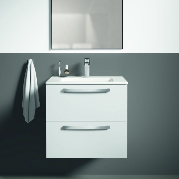 Ideal Standard Cerafine D Waschtischarmatur, Einhandhebelmischer mit Kaltstart-Funktion, Chrom, 120 mm Ausladung