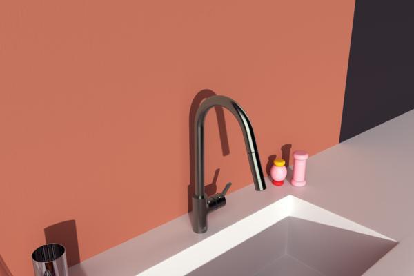 IDEAL STANDARD Gusto Küchenarmatur 241 mm Auslauf mit 2-Funktions-Brause Silver Storm