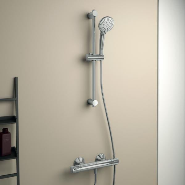 IDEAL STANDARD Ceratherm T25 Brausethermostat-Set mit Brausestange 600 mm Chrom