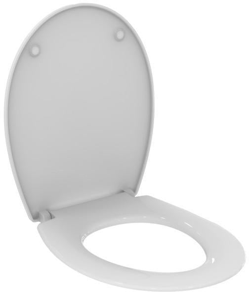 Ideal Standard WC-Sitz Eurovit in Weiß – Duroplast mit Deckel und Edelstahl-Scharnieren