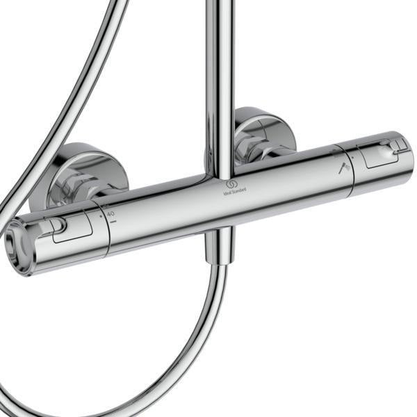 Ideal Standard Duschsystem Ceratherm T50 mit Brausethermostat und 1750 mm Schlauch in Chrom