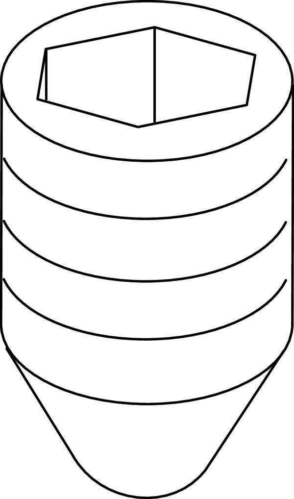 IDEAL STANDARD Gewindestift M6x8 DIN914 – Sanitär-Armaturen-Zubehör