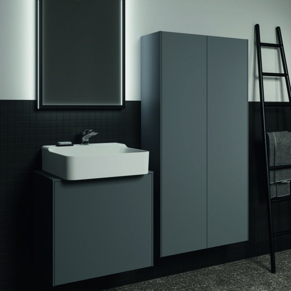 Ideal Standard Conca Waschtischunterschrank Eiche geflammt 602 mm mit Auszug und Push-Open