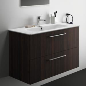 Ideal Standard i.life A Waschtischset 100 cm mit Unterschrank und chrom Griff, Weiß matt