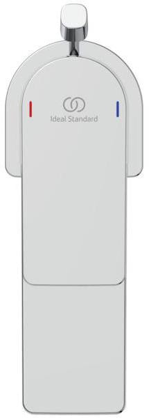 Ideal Standard Edge Waschtischarmatur Chrom 90 mm mit Ablaufgarnitur und Heißwasser-Sparfunktion