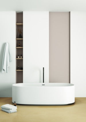 Ideal Standard Linda-X Duo-Badewanne freistehend 1738x850x495mm Mineralguss Weiß