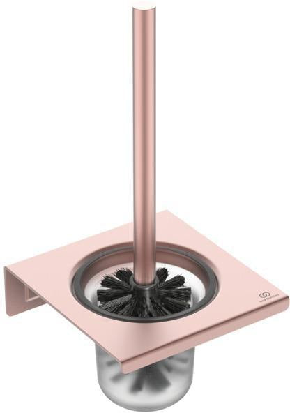 Ideal Standard WC-Bürstengarnitur Alu+ Rose – Wandhängend, verdeckte Befestigung