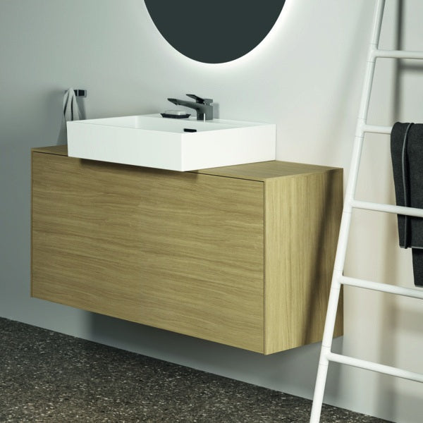 Ideal Standard Handtuchhaken Conca Cube eckig in Brushed Gold – Wandmontage mit verdeckter Befestigung