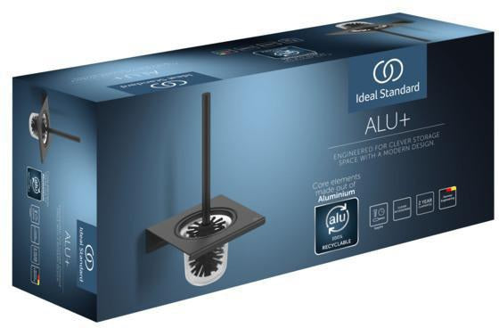 Ideal Standard WC-Bürstengarnitur Alu+ Rose – Wandhängend, verdeckte Befestigung
