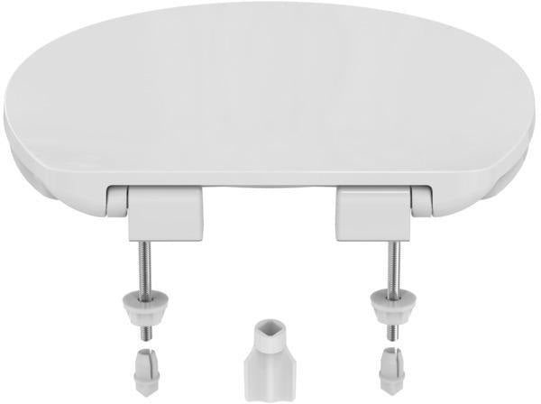 Ideal Standard WC-Sitz Eurovit in Weiß – Duroplast mit Deckel und Edelstahl-Scharnieren