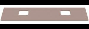 IDEAL STANDARD i.life B Waschtischplatte 1202x507x18 mm Weiß matt – 2 Ausschnitte
