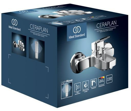 Ideal Standard Ceraplan Badearmatur Aufputz Chrom – Wannenfüll-Einhandhebelmischer