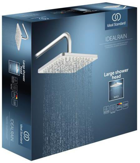 IDEAL STANDARD Idealrain Regenbrause 260x260 mm quadratisch Chrom – Kopfbrause mit Antikalksystem