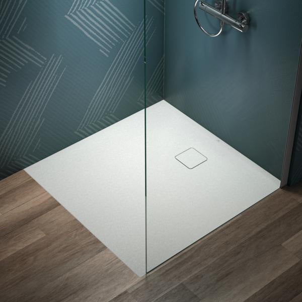 Ideal Standard Ultra Flat Evo Quadrat-Brausewanne 1000x1000x35mm Seidenweiß – Rutschhemmend