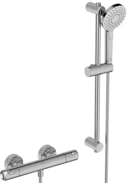 Ideal Standard Ceratherm T50 Brausethermostat mit 600 mm Brausestange und 3-Funktions-Handbrause in Chrom