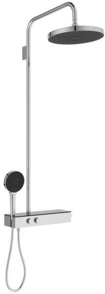 IDEAL STANDARD Duschsystem Ceratherm Solos mit Brausethermostat & Kopfbrause, Chrom