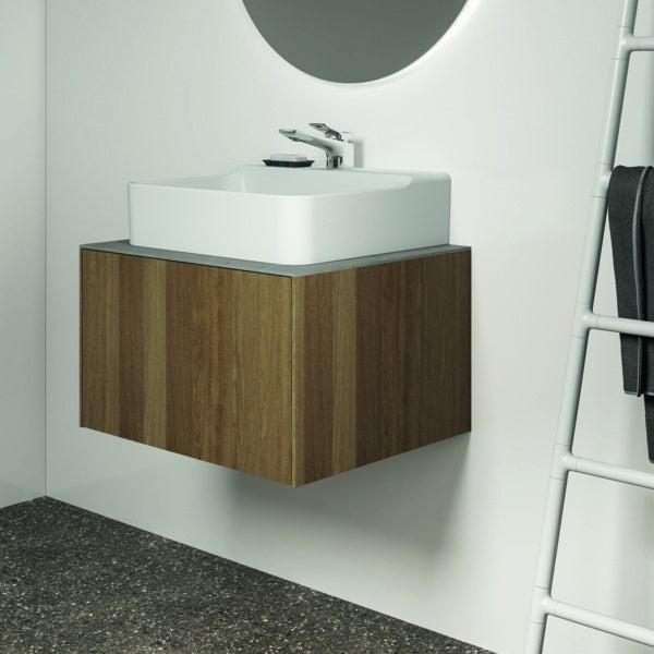 Ideal Standard Conca WT-Unterschrank 600 mm Eiche geflammt, 1 Auszug mit Push-Open