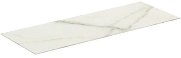 Ideal Standard Waschtischplatte Conca aus Keramik 1002x373x6 mm in Marmor Noir Desir