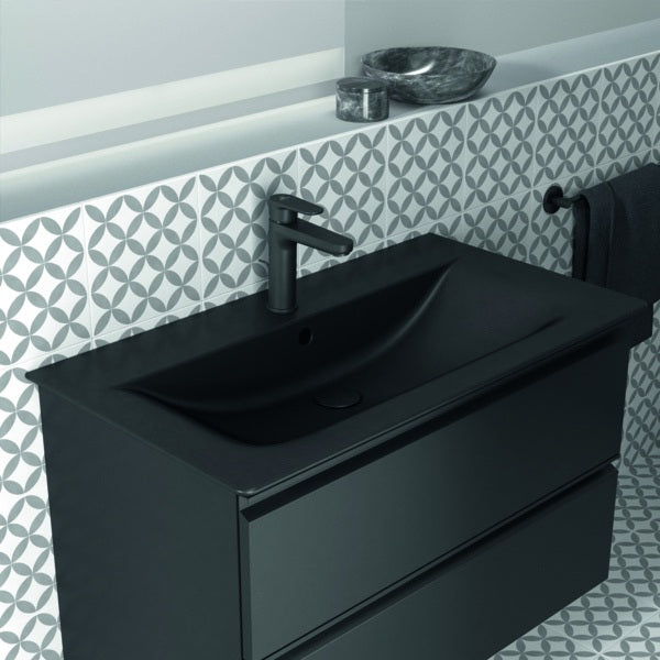 Ideal Standard Möbelwaschtisch Connect Air 1 Hahnloch mit Überlauf 840x460x165 mm Weiß