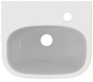 Ideal Standard i.life A Handwaschbecken 350x300x115mm Weiß, 1 Hahnloch rechts, mit Überlauf