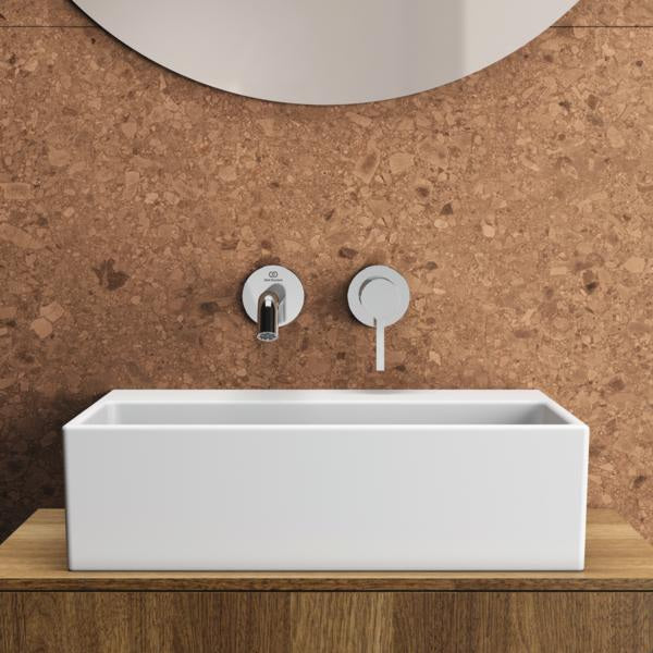 Ideal Standard Handwaschbecken Extra 450x350x150mm geschliffen Weiß ohne Hahnloch mit Überlauf