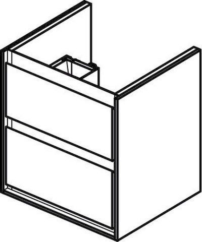 Ideal Standard Connect Air Schubladenfront unten 480 mm Weiß glänzend für Waschtischunterschrank