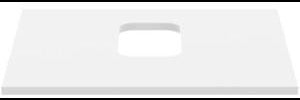 IDEAL STANDARD i.life B Waschtischplatte 602x507x18 mm Carbongrau matt – mittiger Ausschnitt