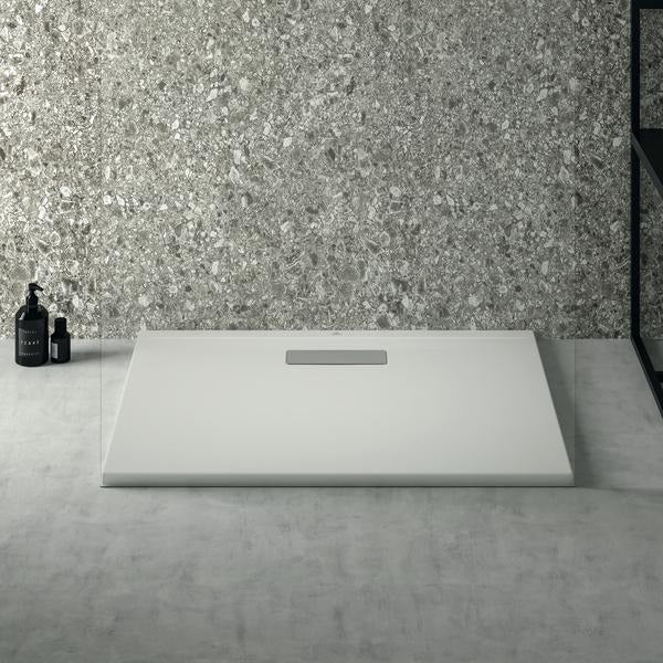IDEAL STANDARD Rechteck-Brausewanne Ultra Flat New 900x700x25 mm Weiß – bodenebener Einbau