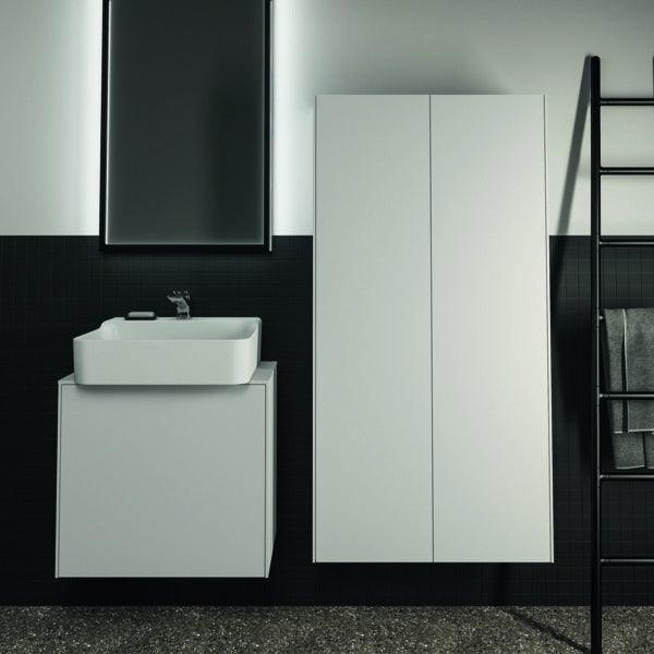Ideal Standard Conca Waschtischunterschrank Eiche geflammt 602 mm mit Auszug und Push-Open