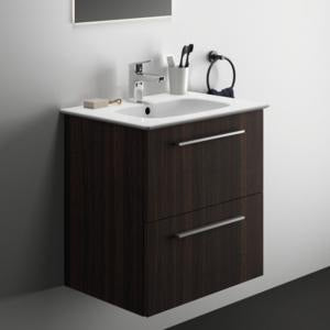 Ideal Standard i.life A Waschtischset 60 cm mit Unterschrank und chrom Griff, Weiß matt