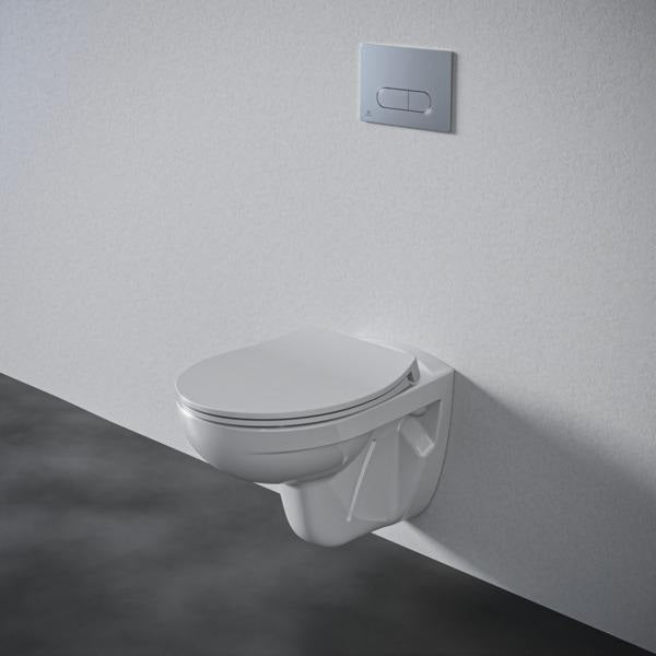 Ideal Standard WC-Sitz Eurovit in Weiß – Duroplast mit Deckel und Edelstahl-Scharnieren