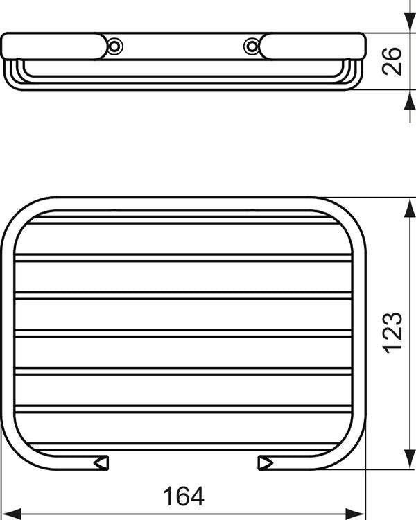Ideal Standard Seifenkorb Connect wandhängend, Chrom – verdeckte Befestigung, Messing