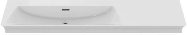 Ideal Standard Möbelwaschtisch La Dolce Vita 1260 mm ohne Hahnloch mit Überlauf, Ablage rechts, Weiß