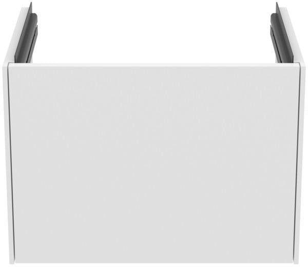 IDEAL STANDARD Conca Möbelwaschtischunterschrank 500 mm, 1 Auszug, Weiß Matt – Wandhängend mit Push-Open und Softclose
