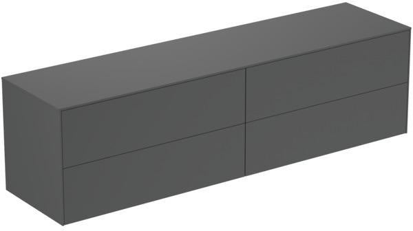 Ideal Standard WT-Unterschrank Conca, 4 Auszüge, ohne Ausschnitt, 1987x505x550 mm, Walnuss Dunkel