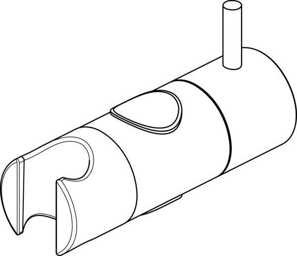 Ideal Standard Brausestangengleiter Chrom – Messing Gleiter für IDEALRAIN PRO Brausestangen