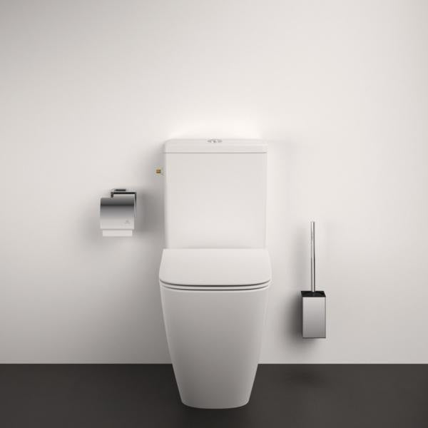 IDEAL STANDARD IOM Cube WC-Bürstengarnitur Chrom, Behälter aus Metall, wandhängend