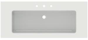 IDEAL STANDARD Extra Möbelwaschtisch 1210 mm, 3 Hahnlöcher, mit Überlauf, Weiß